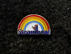 STEAMBOAT Springs Esquí Pin COLORADO CO Resort Souvenir Viaje Arco Iris - Imagen 1 de 3