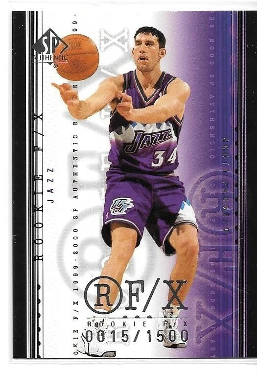 SCOTT PADGETT ROOKIE SERIAL /1500 1999-00 SP AUTHENTIC 114 UTAH JAZZ KENTUCKY - Image 1 of 1