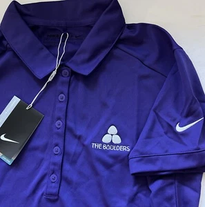 Nike Women's Dri-Fit SS Golf Polo Shirt Purple Size Large NWT - Picture 1 of 8