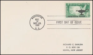 USA3 #1206 ADDR FIRST DAY CARD FDC Higher Education - Bild 1 von 1