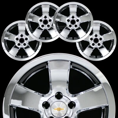 4 fits Chevrolet Cruze LT 2011-2015 Chrome 16" Wheel Skins Hub Caps Rim Covers - Image 1 of 4