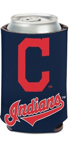 Cleveland Indians MLB Stadium Can Cooler Holder Bottle Neoprene Sleeve Baseball Cover