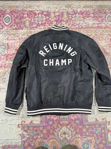 Reigning Champ Baseball Jacket Black - Picture 1 of 7