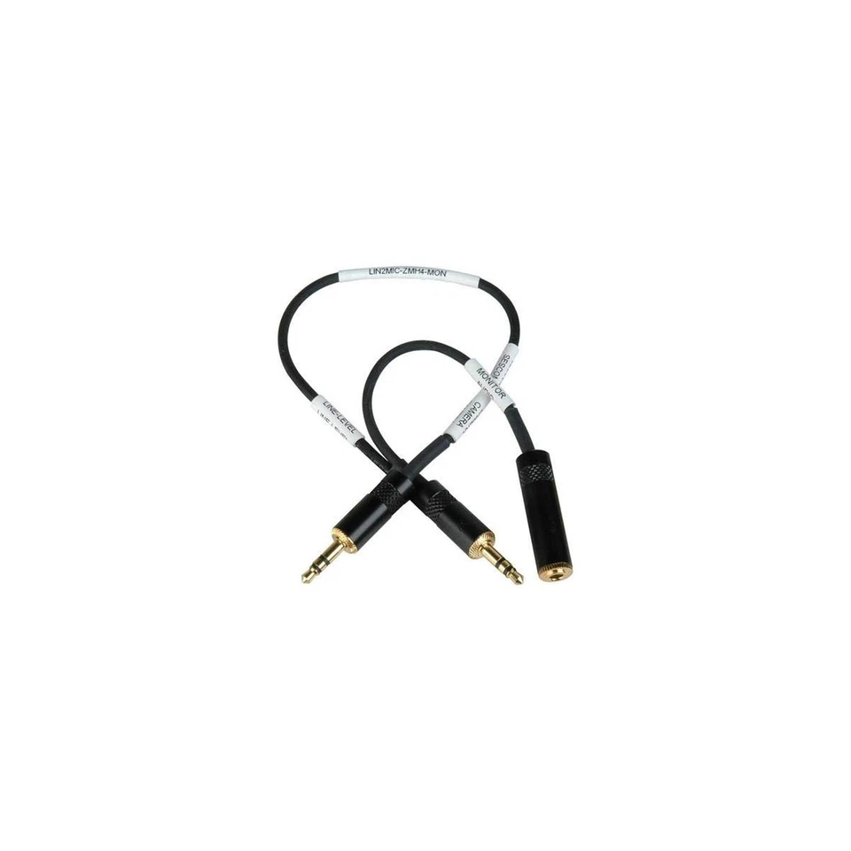 Sescom LN2MIC-ZMH4-MON 3.5mm Line to Mic 25dB Attenuation Cable for Zoom H4N ... - Image 1 of 2