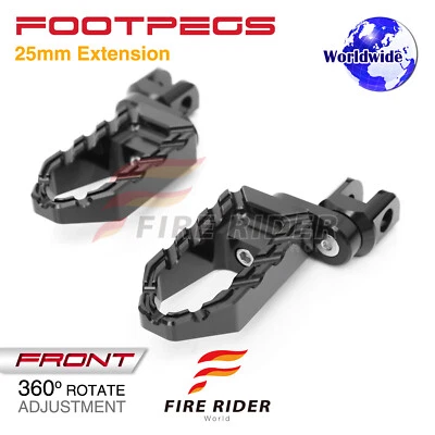 Para Kawasaki ZZR 600 90-08 07 06 05 BUZZ 1 pulgada Riser Rider Touring estriberas Foto 1 de 4