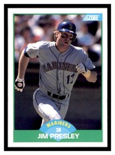 1989 Score #73 JIM PRESLEY Seattle Mariners ~D4J