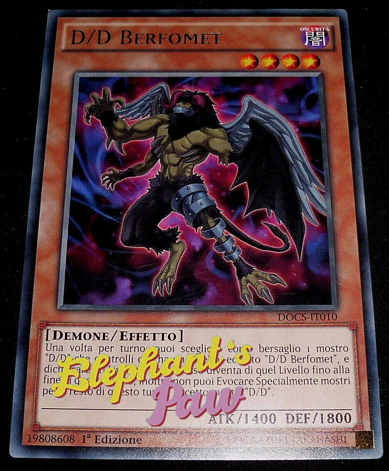 Yugioh - D/D Berfomet RARA - DOCS-IT010 1° Edizione - Immagine 1 di 1