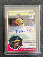 2018 Topps Update 35th Anniversary 1983 Boog Powell RC Auto Gold /50 Athletics