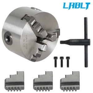 LABLT 3" 80mm Lathe Chuck K11-80 3 Jaw Self-Centering Milling Machine CNC Chuck - Picture 1 of 12