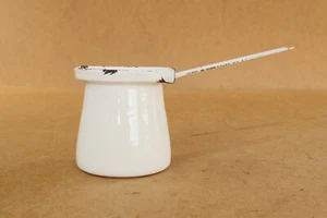 Enamel Tea Pot Teapot Vintage Camping Dish Cookware Kitchenware Communist 1960s - Picture 1 of 10