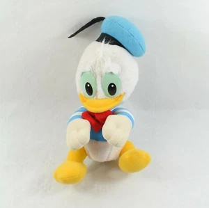 Peluche Donald DISNEY bébé Vintage classique yeux plastique 28 cm (VA2012) - Imagen 1 de 2