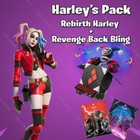 Fortnite Rebirth Harley Quinn + Revenge BackBling (Digital Code)