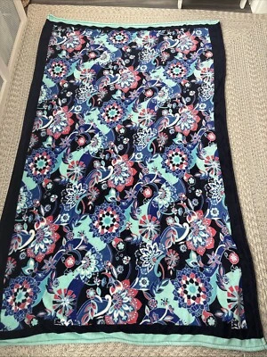 Vera Bradley Manta Vellón 80 x 50 Azul Floral Suave y Acogedora Foto 1 de 4