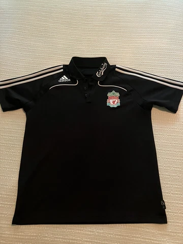Rare Adidas Climalite Liverpool FC Carlsberg Polo Shirt Large EUC Cover
