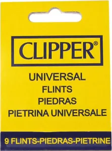 Clipper Feuerstein Flints 9 im Blister Universal Feuerzeug Lighter Set Gas NEU - Bild 1 von 8