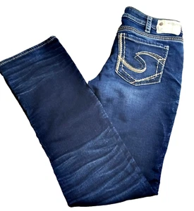 Jeans donna blu argento Aiko bootcut vita bassa lavaggio med effetto invecchiato taglia 30/33 - Foto 1 di 14