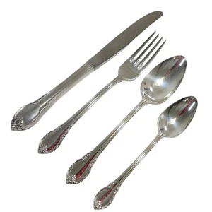REMEMBRANCE Dinner Knife Fork Soup Spoon Teaspoon 1847 Rogers Bro IS Silverplate - Picture 1 of 2