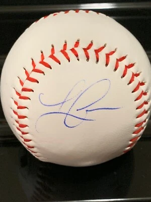 Béisbol autografiado por Lorenzo Cain Milwaukee Brewers Foto 1 de 3