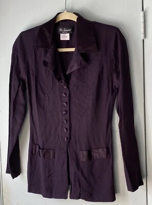 Винтажная блузка фиолетовый куртка стиль быть Smart США Junior 7/8 - Изображение 1 из 4