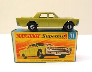 Vintage Matchbox Superfast No.31 Lincoln Continental - Boxed