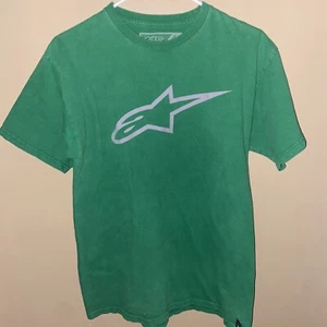 Alpinestars Ageless Classic Tee T-Shirt Green M Medium Motocross Motorcycle Gear - Picture 1 of 5