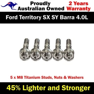 Titanium Dump Pipe To Turbo Stud Kit For Ford Territory SX SY Barra 4.0L - Picture 1 of 4