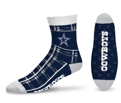 Dallas Cowboys Navy Tartan Plaid Socks Cover