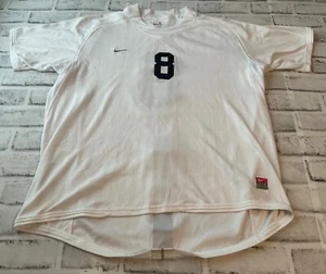 TEAM NIKE weiß #8 Fußball Trikot Shirt Herren Größe M Medium Vintage - Bild 1 von 5