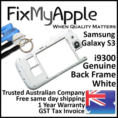 Samsung Galaxy S3 i9300 White Back Housing Frame Camera Lens Cover Replacement - Image 1 of 4