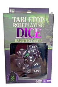 7er Set Haunted Castle Tabletop Rollenspiel Würfel mit Tasche Polyhedral D&D RPG - Bild 1 von 3