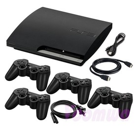 Sony PlayStation 3 PS3 Console Slim, Pick 320GB 500GB, 1-4 Controllers