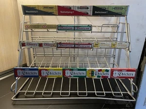 Gum DISPLAY RACK Wrigley’s Chiclets Adams  Vintage Advertising Old Candy Sign - Picture 1 of 10