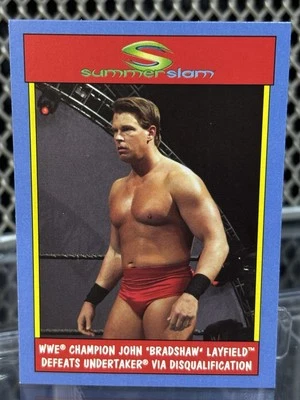 Tarjeta de lucha libre 2017 Topps Heritage JBL WWE #31 Summer Slam Beats Undertaker Foto 1 de 4