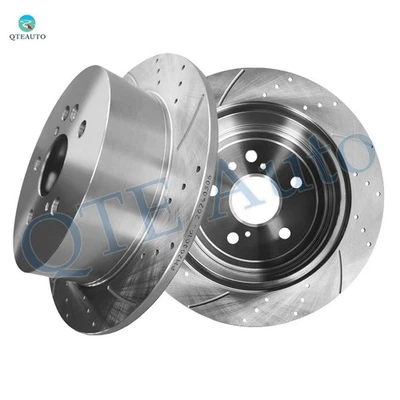 Rotores de disco de freno ranurados perforados traseros de 288 mm para base Lexus RX400H 2006-2008 Foto 1 de 4