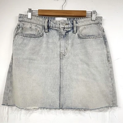 Current Elliott Light Wash Cut Off Denim Jean Skirt Womens 29 Mini Blue Casual  - Image 1 of 4