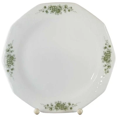 Kuchenteller Dessertteller Frühstücksteller Winterling Röslau grüne Blumen Grün - Bild 1 von 4