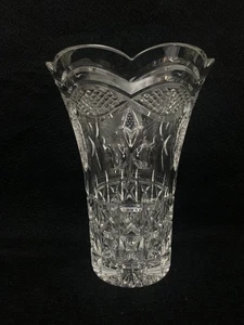 Waterford Crystal 159854 10" Trinity Celtic Vase Signed Phillip O'Keefe Shamrock - Picture 1 of 6
