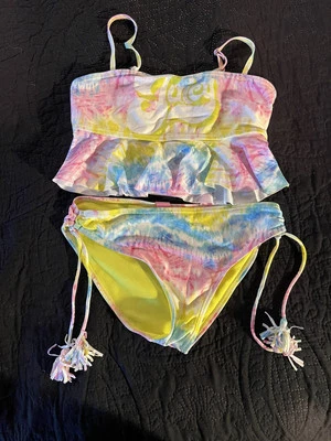 Girls Juicy Couture Two Piece Size 10-12 Bathing Suit - Image 1 of 4