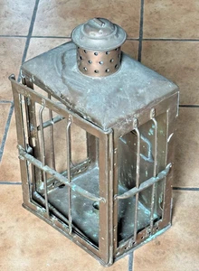 Uralte Schiffslaterne aus Kupfer Franz Schilbach Stettin U.B.5 Kupfer Laterne - Bild 1 von 13