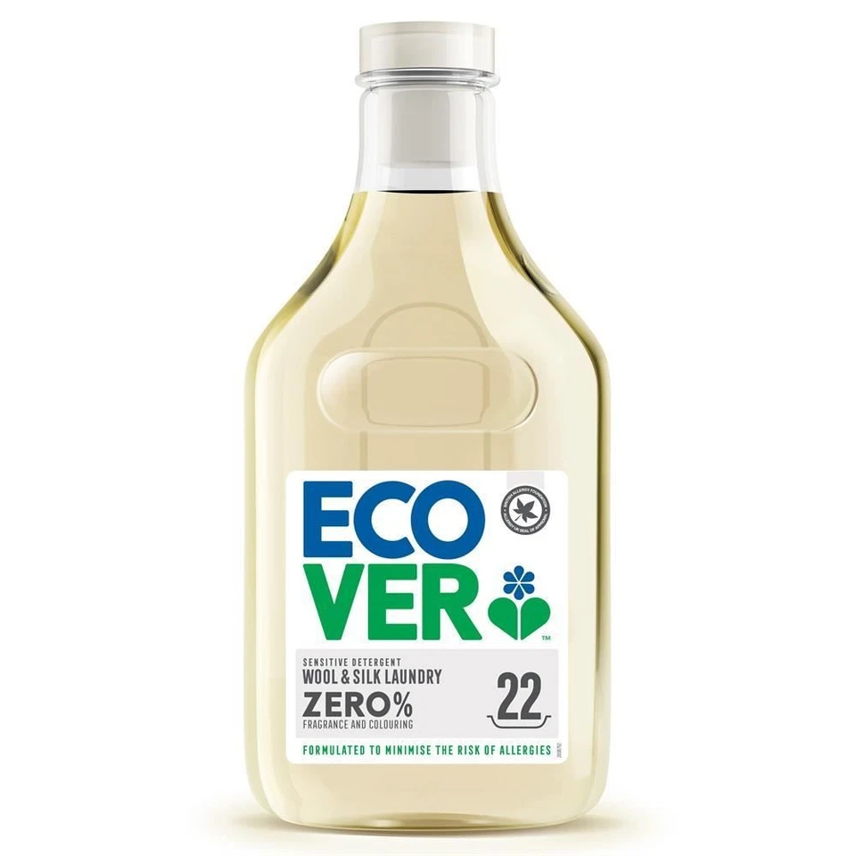 Ecover Zero Delicate Laundry Liquid No Allergy Color Enzyme Silk Wool 1l