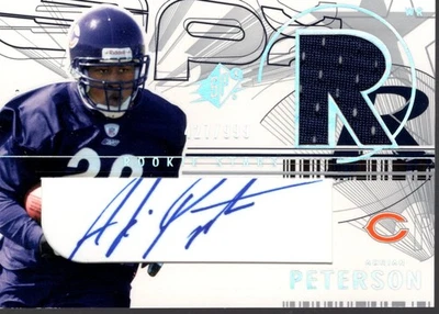 2002 SPx #175 Adrian Peterson RC Auto Jersey /999 - FB - Image 1 of 2
