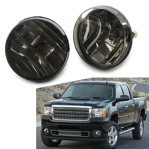 Pair Car Front Bumper Fog Lamp Light For 2007-2013 GMC Sierra 1500 2500 HD - Picture 1 of 8