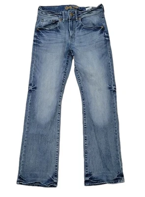 Pantalones de mezclilla Rock 47 Wrangler para hombre 30x32 bota ajustada punto grueso vaquero occidental Foto 1 de 4