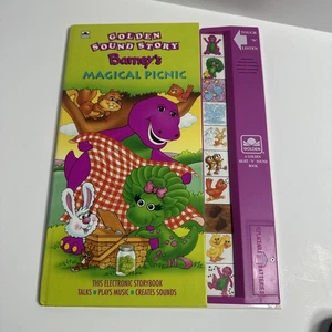 Barney's Magical Picnic Golden Books Works! - Picture 1 of 6