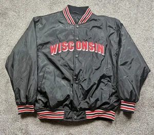 University Wisconsin Badgers Letterman Jacke Steve & Barry Herren Größe Medium - Bild 1 von 6