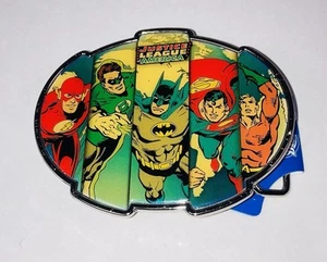 Hebilla de cinturón de la Liga de la Justicia de colección nueva con etiquetas y caja CPGA DC Warner Bros sin desvanecimientos - Imagen 1 de 8