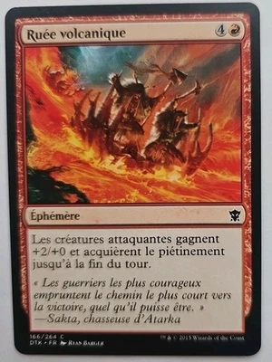 MTG Magic The Gathering Card Ruée volcanique Éphémère Red DTK Dragons Of Tarkir  - Image 1 of 2