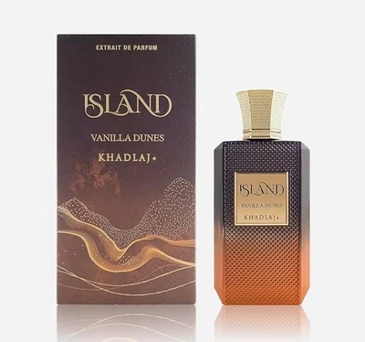 Khadlaj Island Vanilla Dunes 100ml Extrait De Parfum Spray Warm. Spicy, Sweet