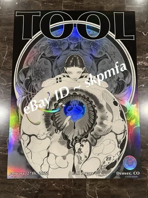 TOOL Event Poster January 27 2022 Ball Arena Denver CO 305/1050🔥Peach Momoko - Image 1 of 4