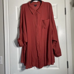 Torrid Langarm Bluse mit Knopfleiste Größe 5 - Bild 1 von 8